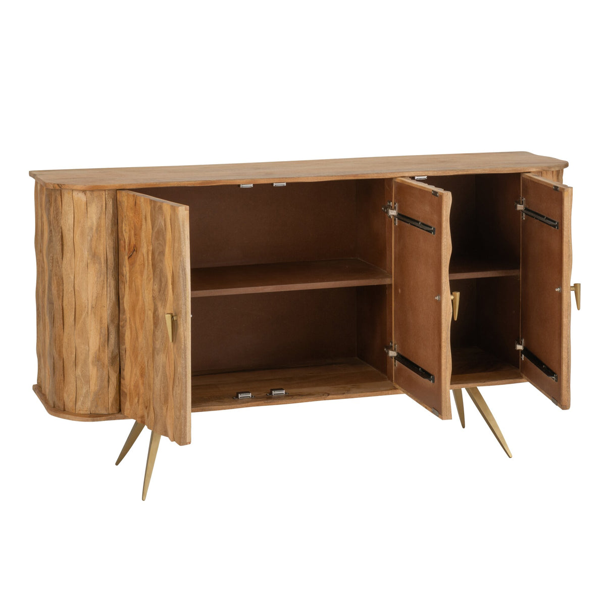 Buffet Curve Bois Naturel J-Line