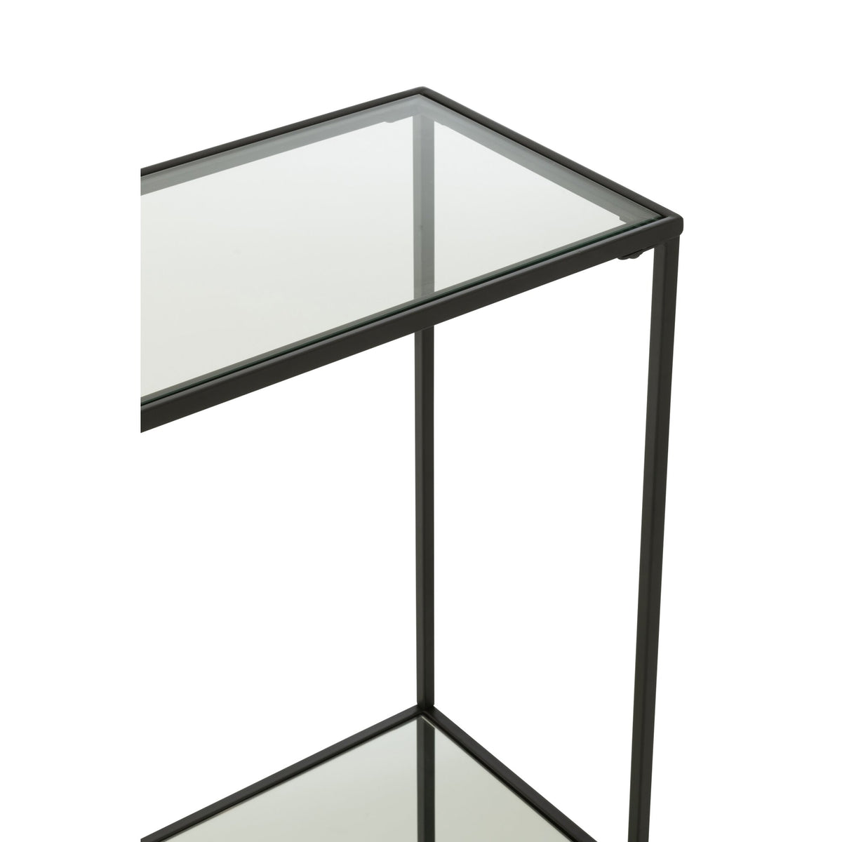 Console Métal/Verre Noir J-Line