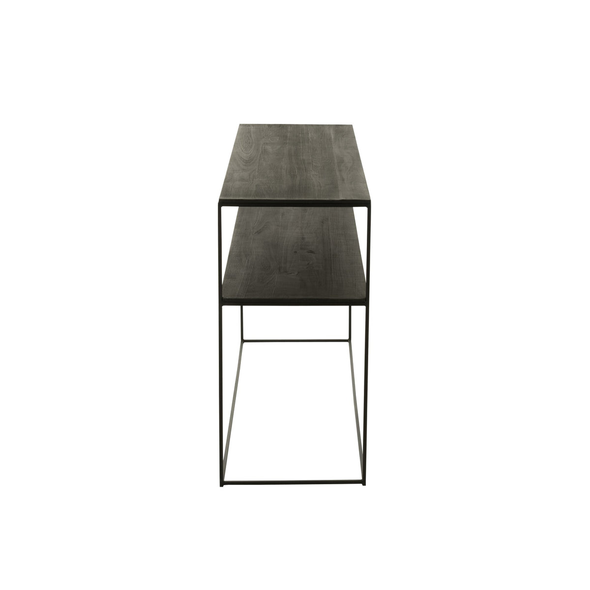 Console rectangulaire en bois recyclé/métal noir J-Line