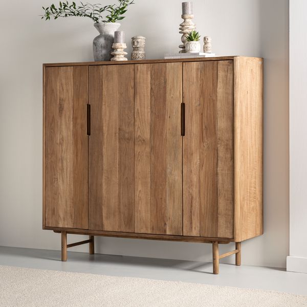 DTP Home Armoire de rangement Bliss Basse 4 Portes