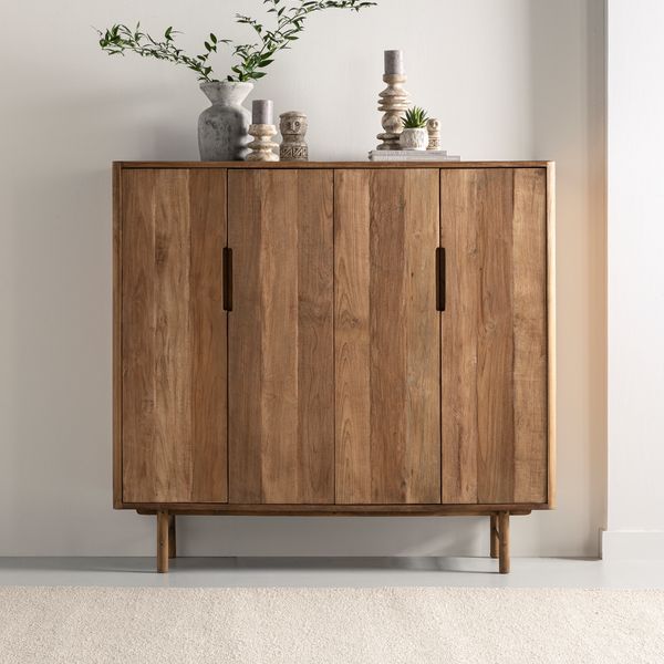 DTP Home Armoire de rangement Bliss Basse 4 Portes