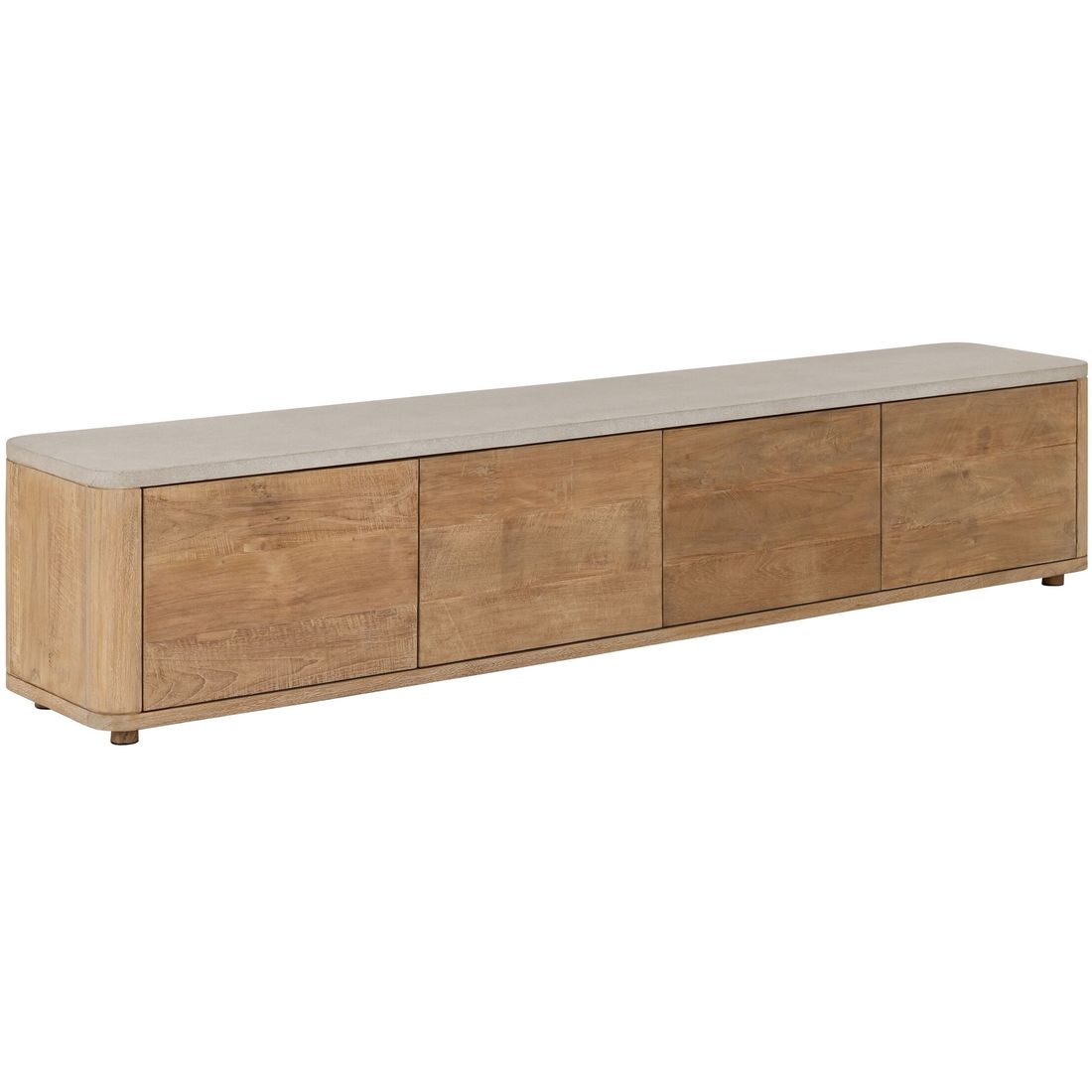 Meuble TV DTP Home Nova Large Plateau en travertin