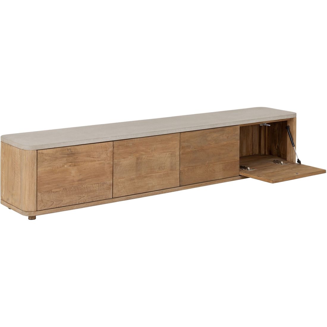 Meuble TV DTP Home Nova Large Plateau en travertin