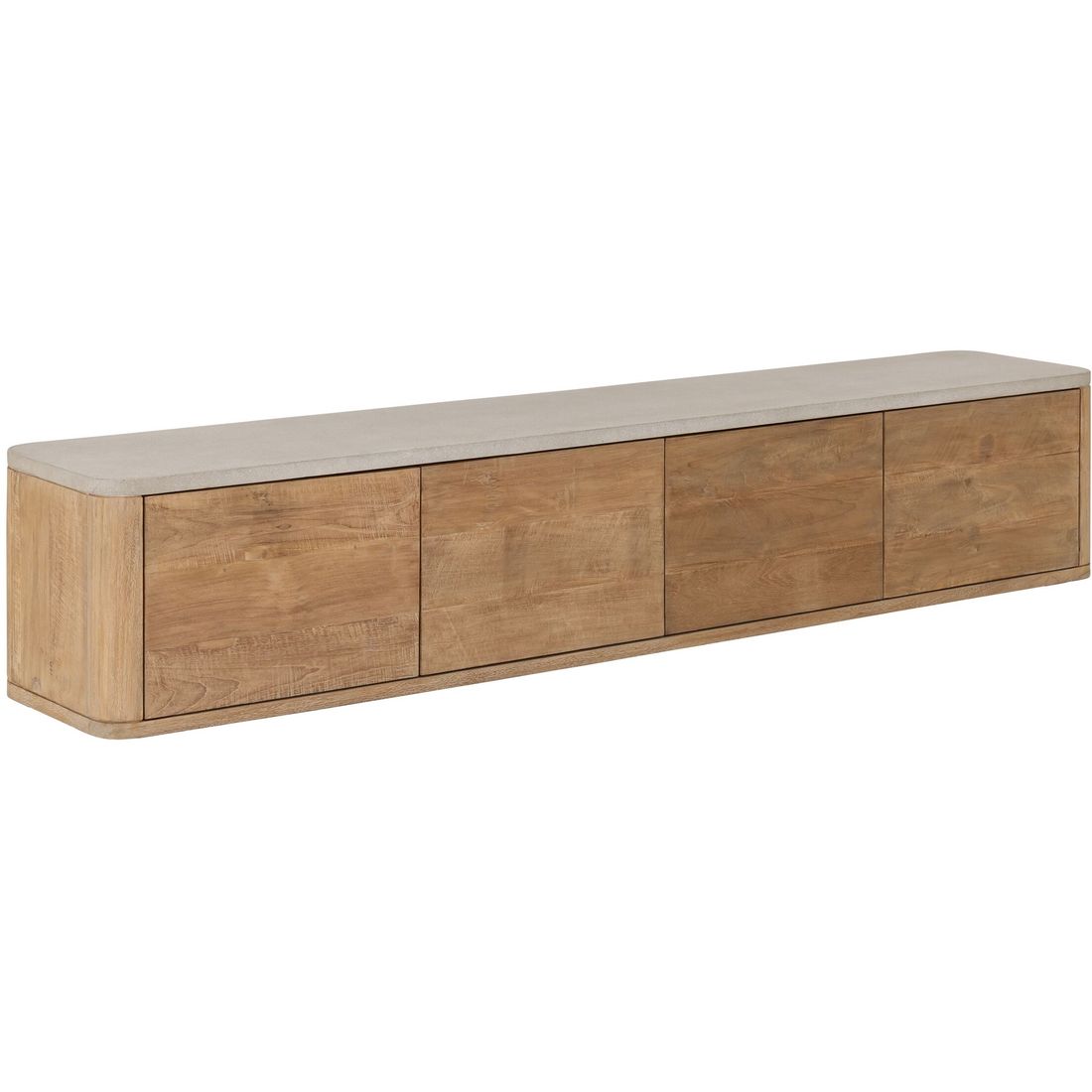 Meuble TV DTP Home Nova Large Plateau en travertin