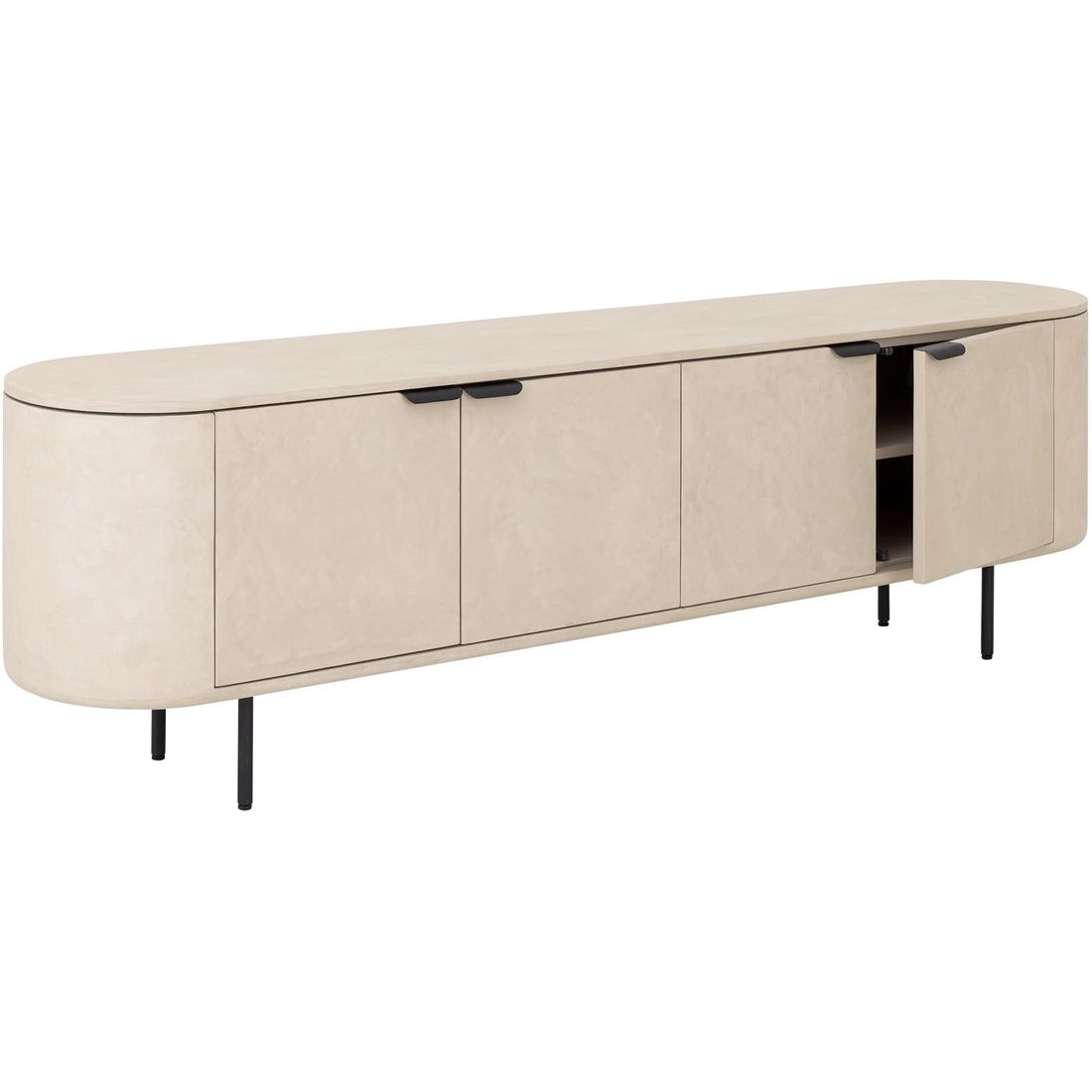 DTP Home Meuble TV Scala Loft Mortex Sand Large 200cm