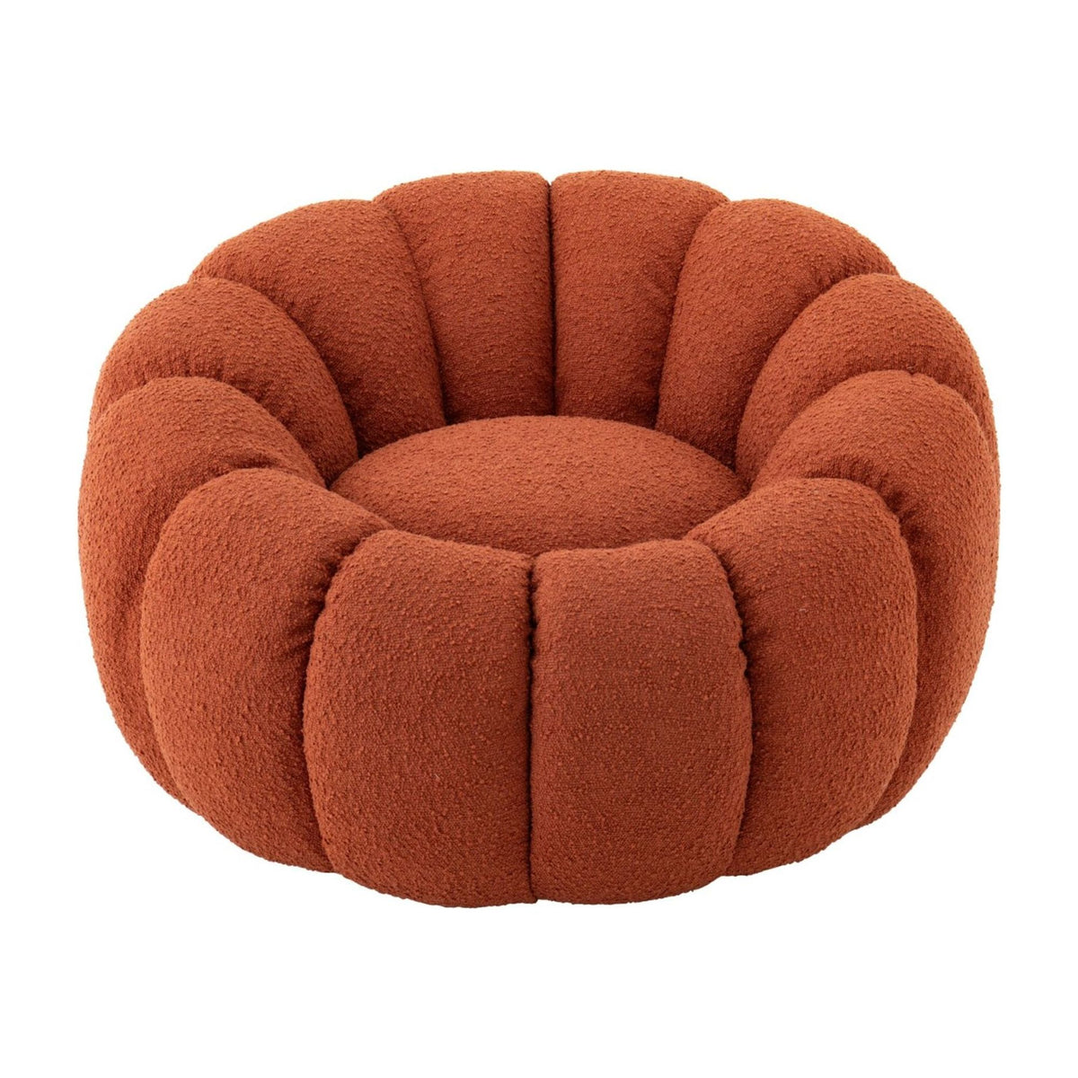 Fauteuil Flower Mousse Marron rouille J-Line