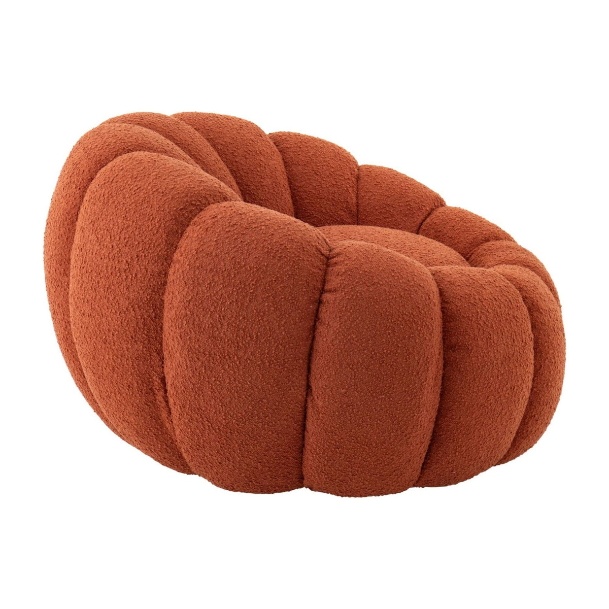 Fauteuil Flower Mousse Marron rouille J-Line