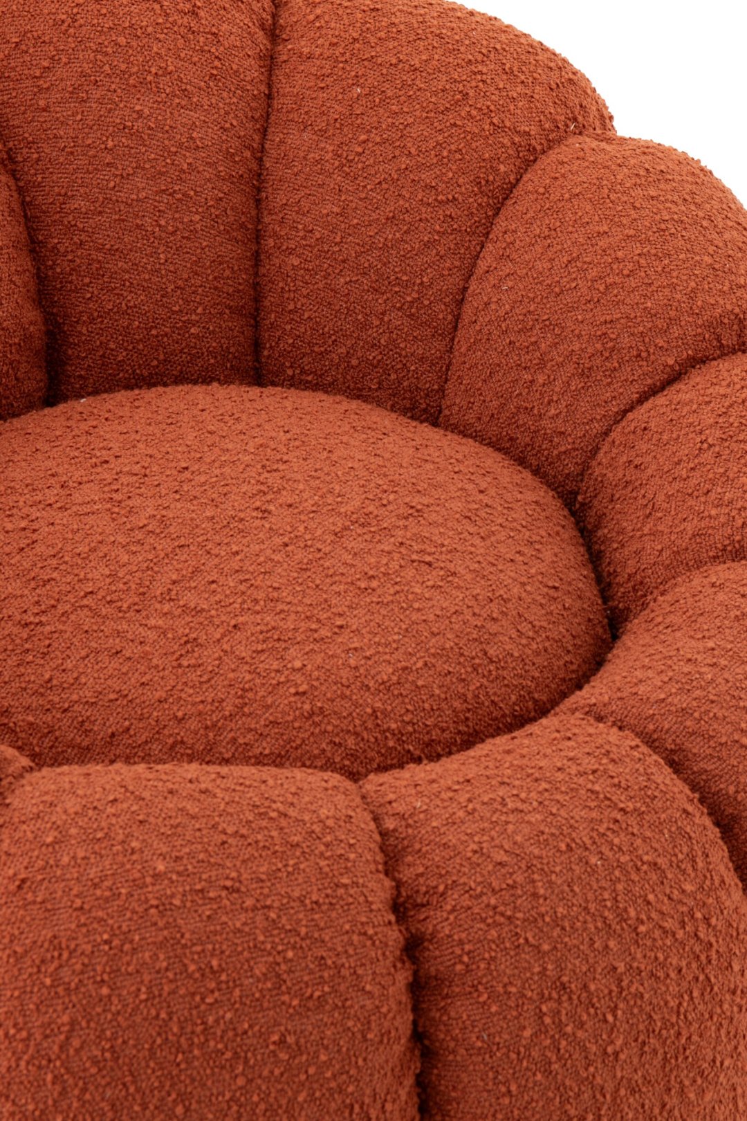 Fauteuil Flower Mousse Marron rouille J-Line