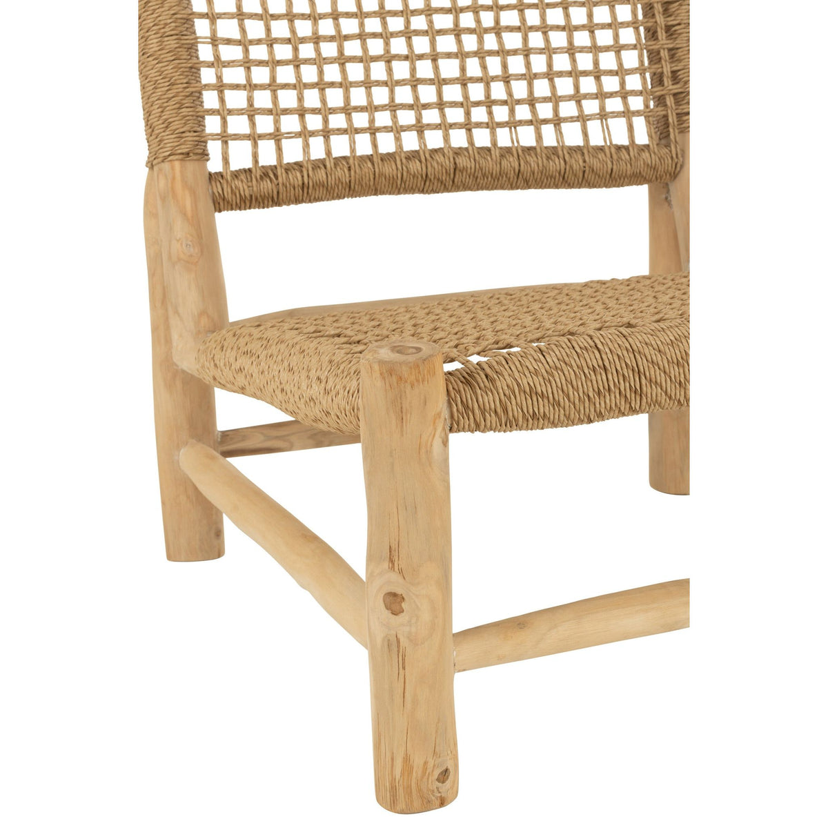 Fauteuil Vita Teck/Plastique Naturel J-Line