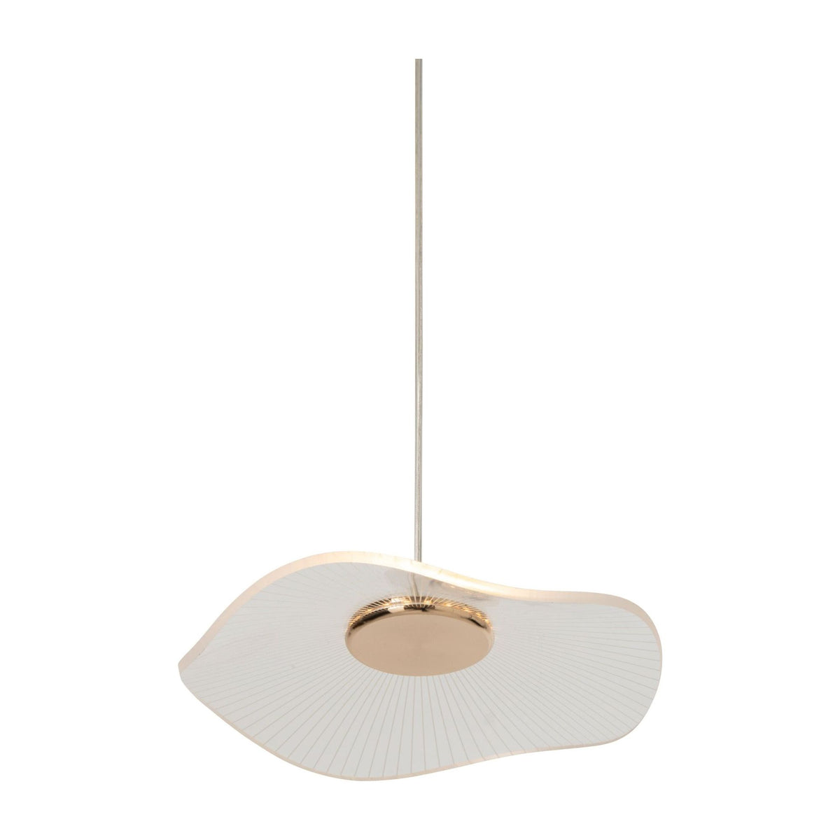Suspension Fleur Acrylique Or Large J-Line