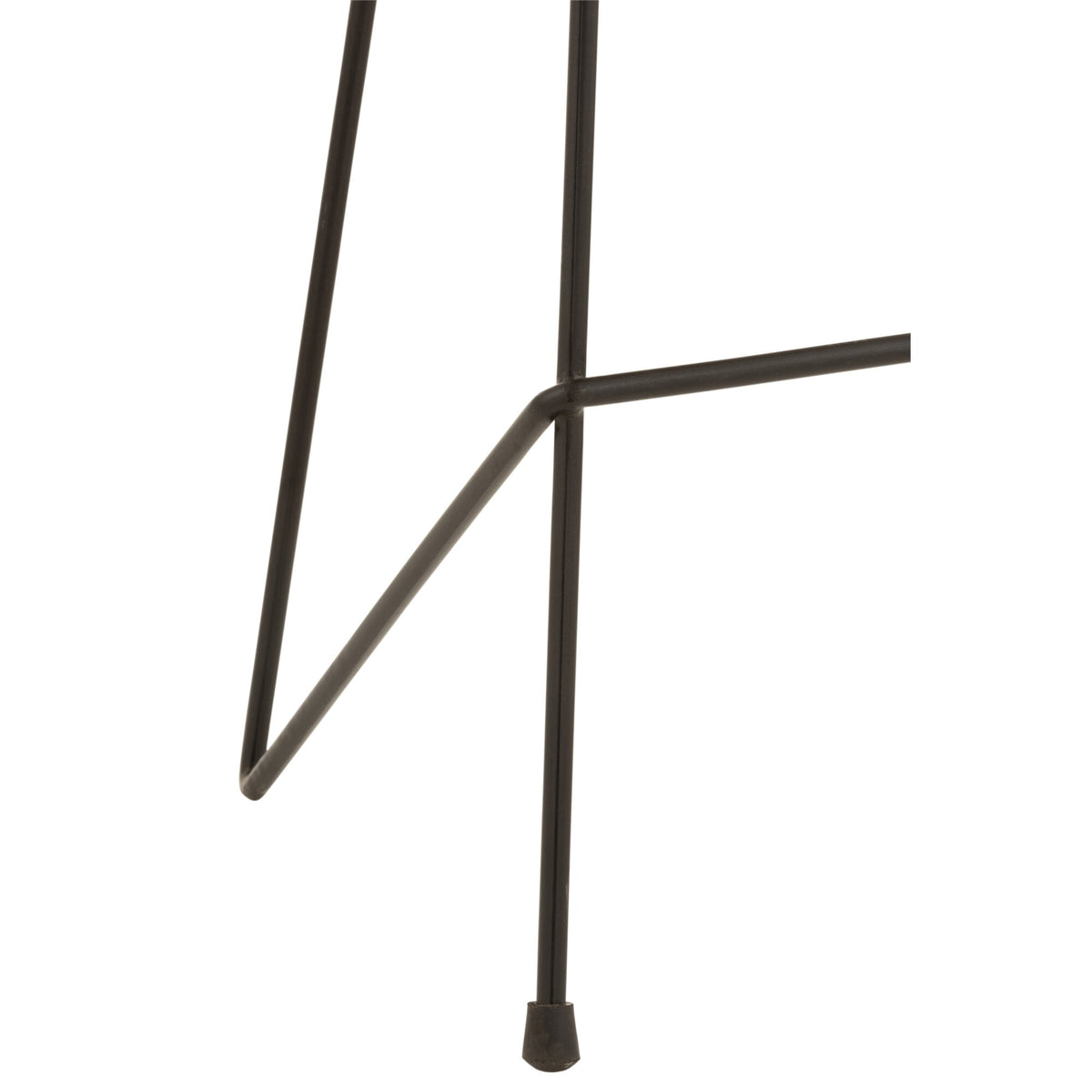 Tabouret de bar Bois de teck/Fer Naturel J-Line