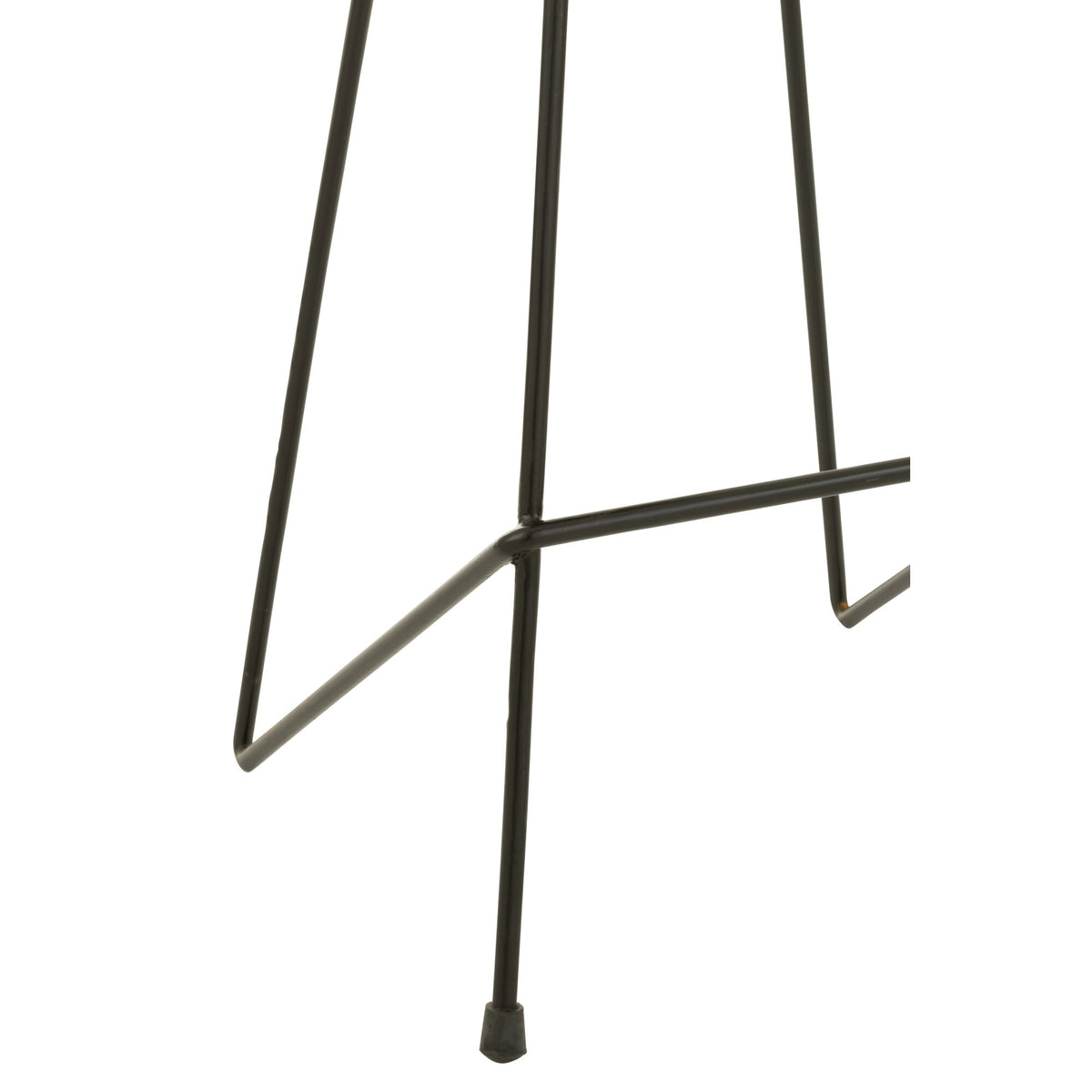 J-Line Tabouret de bar Bois de teck/Fer noir