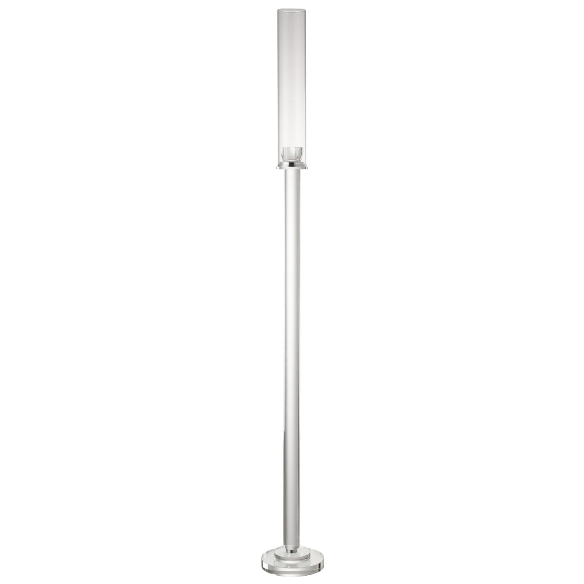 Bougeoir Moira Verre Transparent Large Diam14xH120cm J-Line