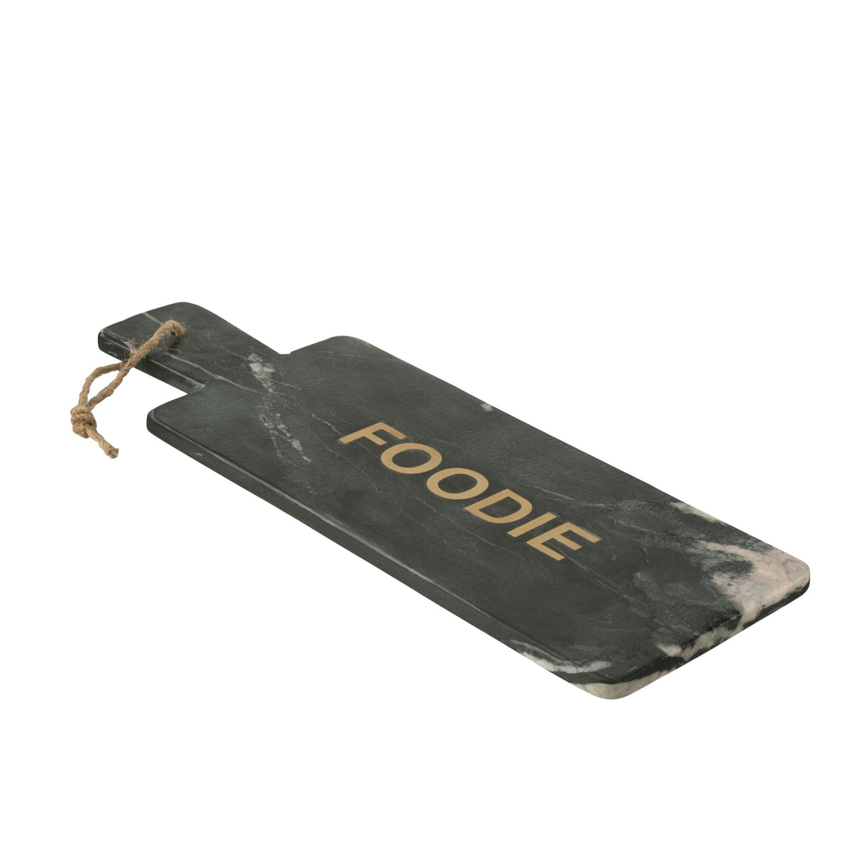 Planche à fromage Foodie Rectangulaire Marbre Noir/Doré Large J-Line