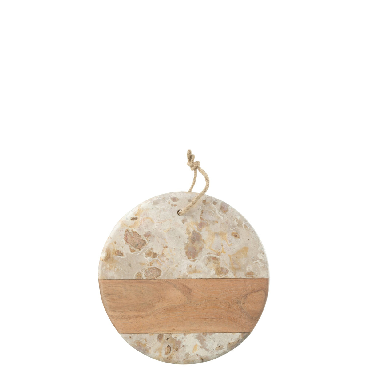 Planche à fromage ronde en marbre beige/naturel J-Line