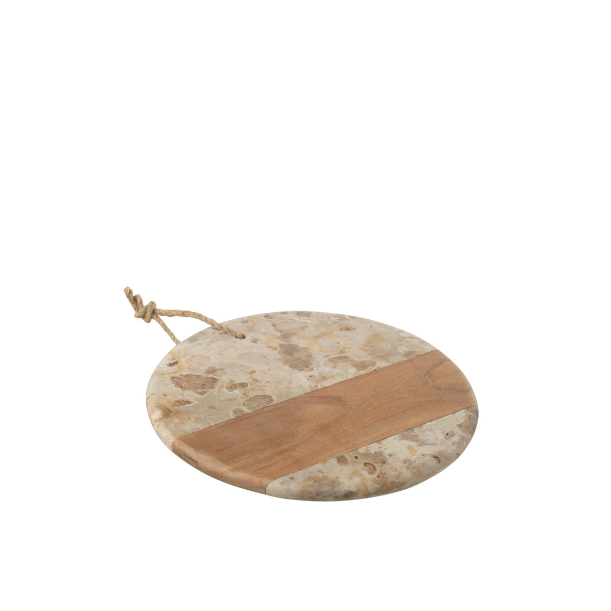 Planche à fromage ronde en marbre beige/naturel J-Line