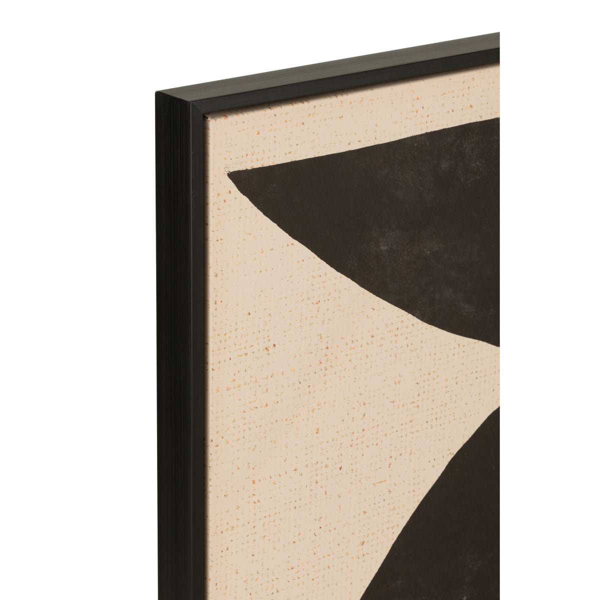 Cadres Formes Ethniques Bois/Toile Marron/Noir J-Line