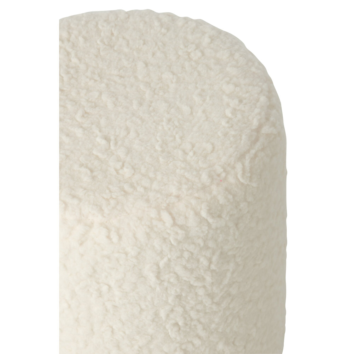 Tabouret Fourrure Mdf Blanc J-Line