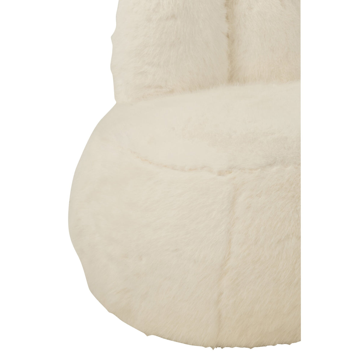 Tabouret Fur With Bunny Ears Bois Blanc J-Line