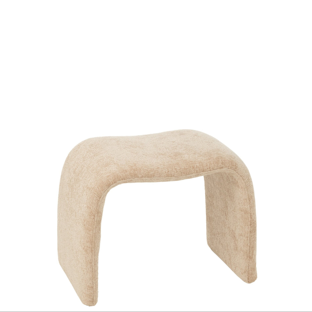 Tabouret N Shape Textile Beige J-Line