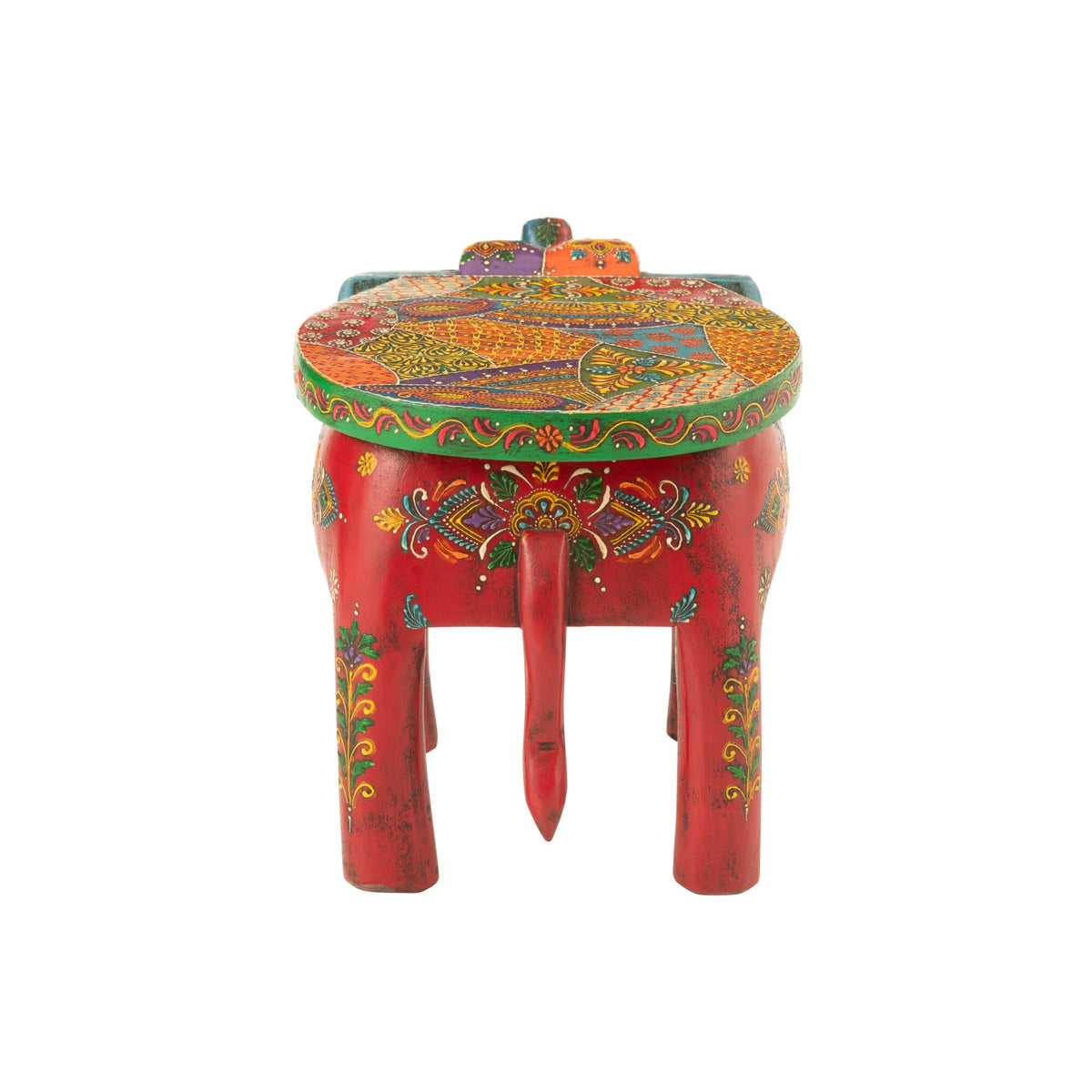 Tabouret Éléphant Delhi Bois de Manguier Mix J-Line