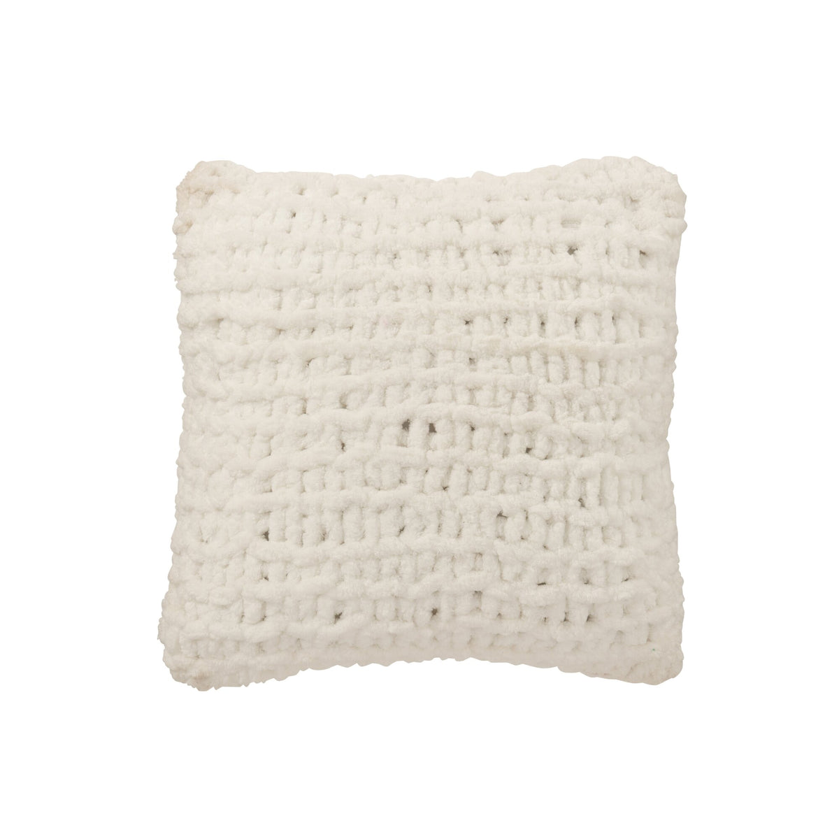 Coussin Chiné Polyester Blanc/Rouge Noël J-Line
