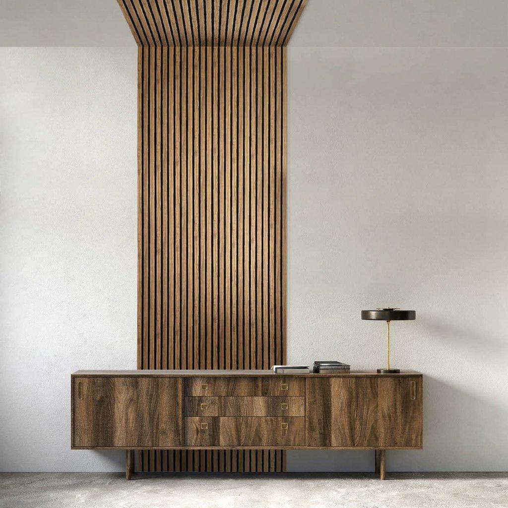 Lamelio Houtlook Wandpaneel - Olmo Eiken - Lamelio - Lamelio - livinglovely.nl