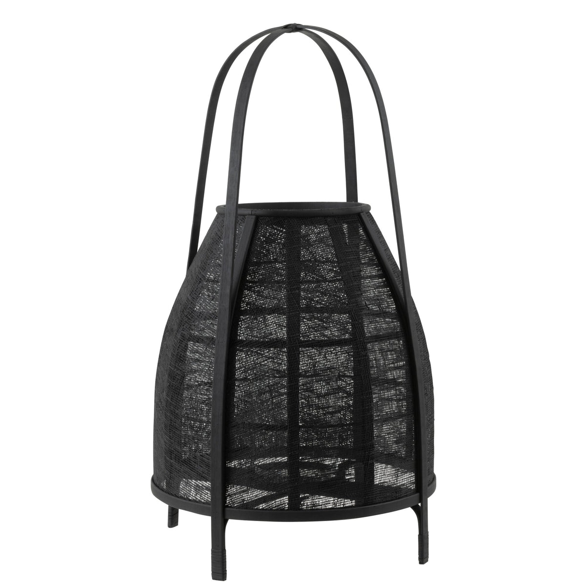 Abat-jour en bambou noir large J-Line