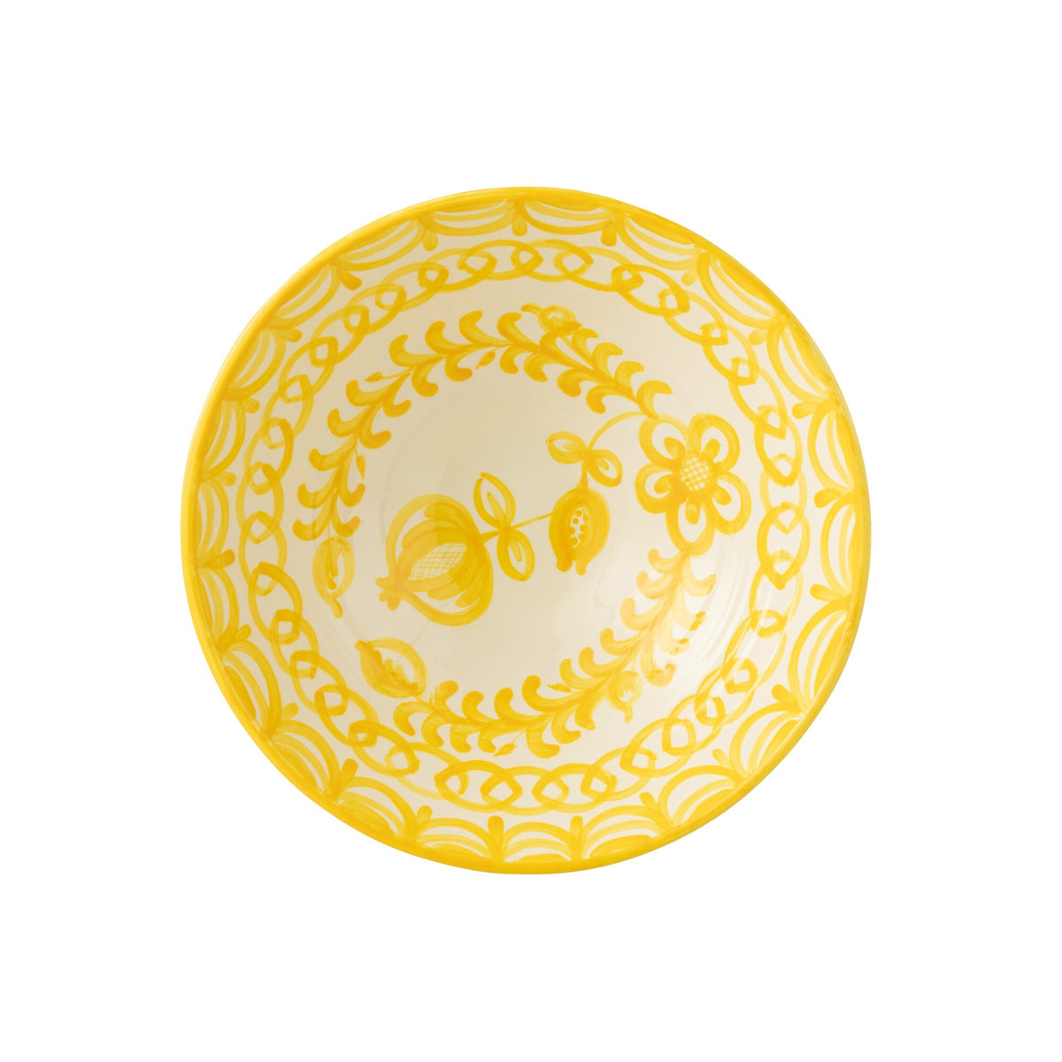 Lebrillo Bol Motif Grenade Motif Jaune/Blanc Motif J-Line