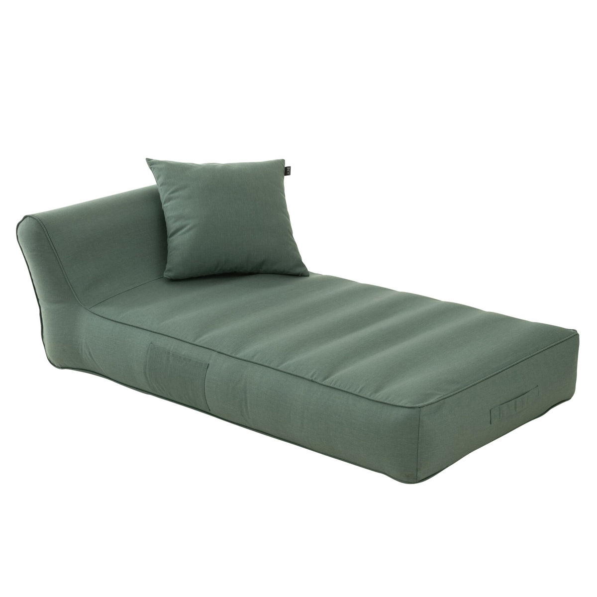 Matelas de chaise longue Helene en polypropylène vert J-Line