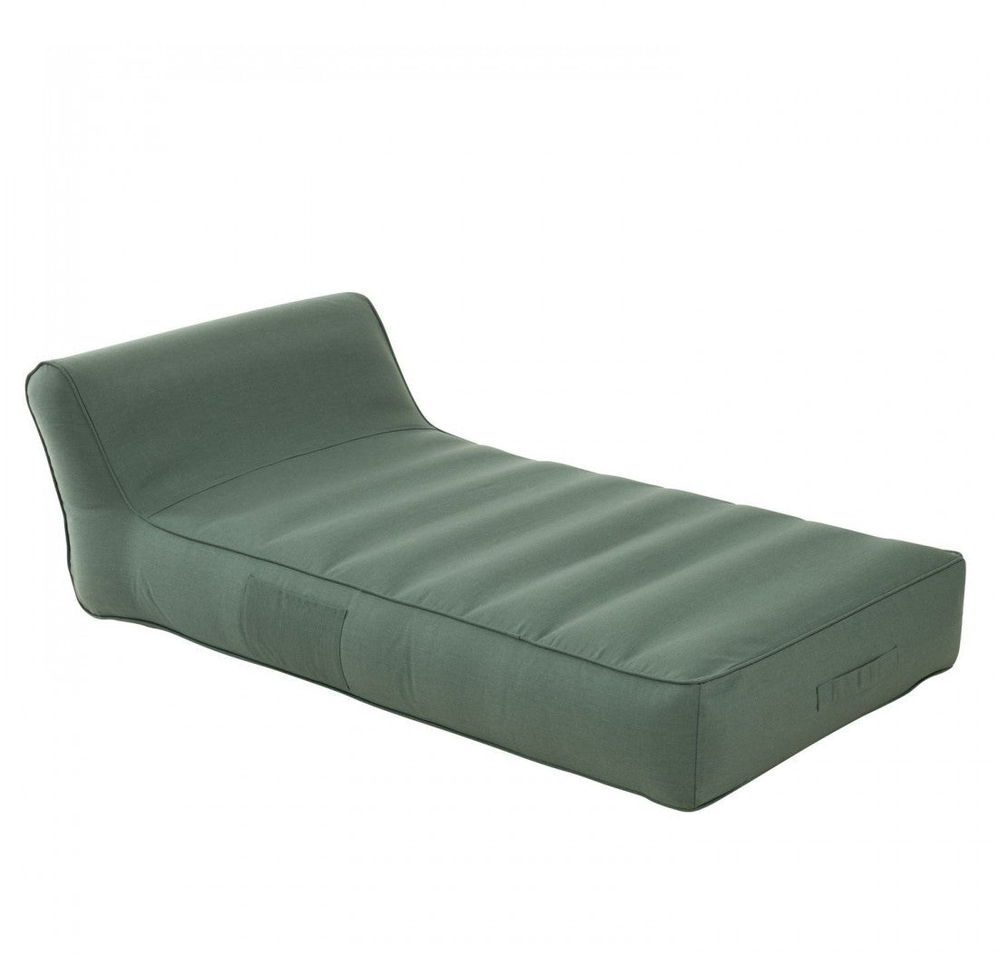 Matelas de chaise longue Helene en polypropylène vert J-Line
