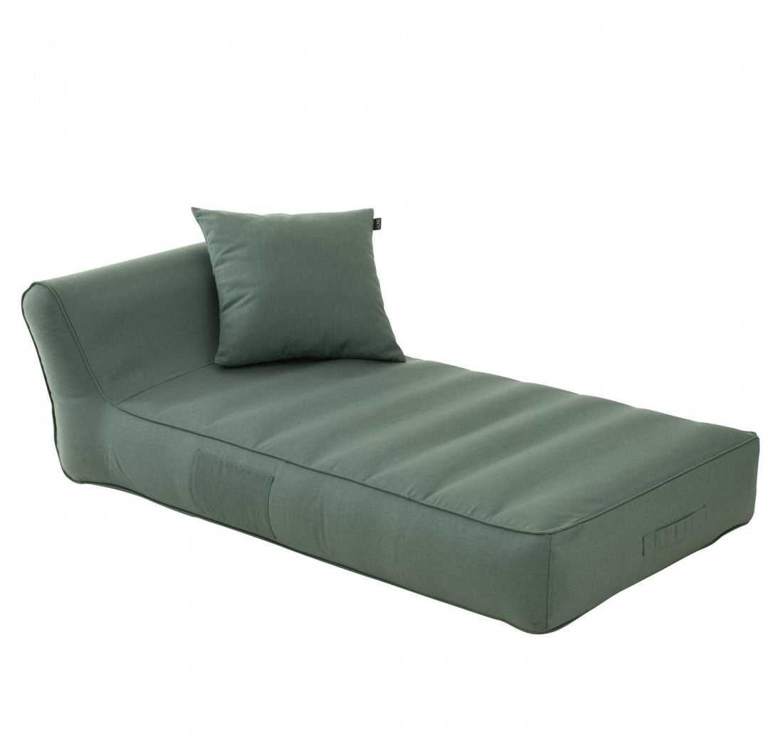 Matelas de chaise longue Helene en polypropylène vert J-Line