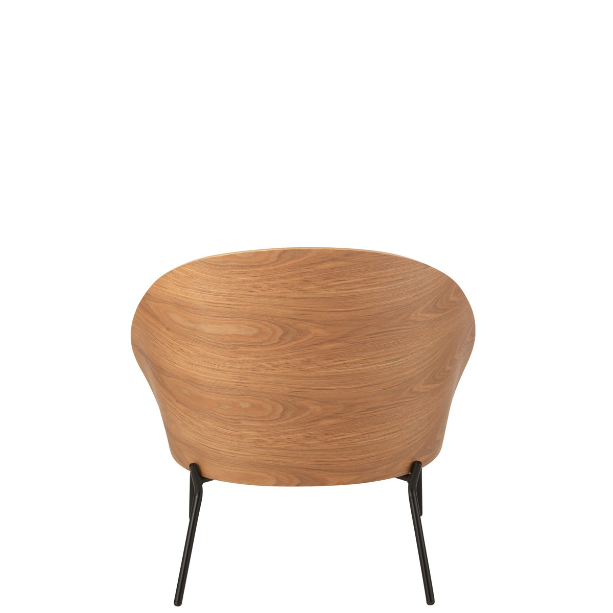 Fauteuil lounge Lone Multiplex/Métal Naturel/Beige J-Line