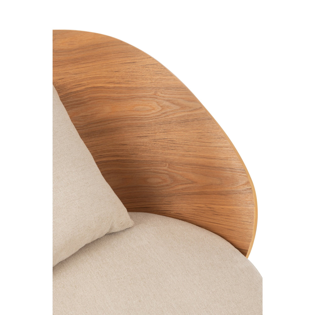 Fauteuil lounge Lone Multiplex/Métal Naturel/Beige J-Line