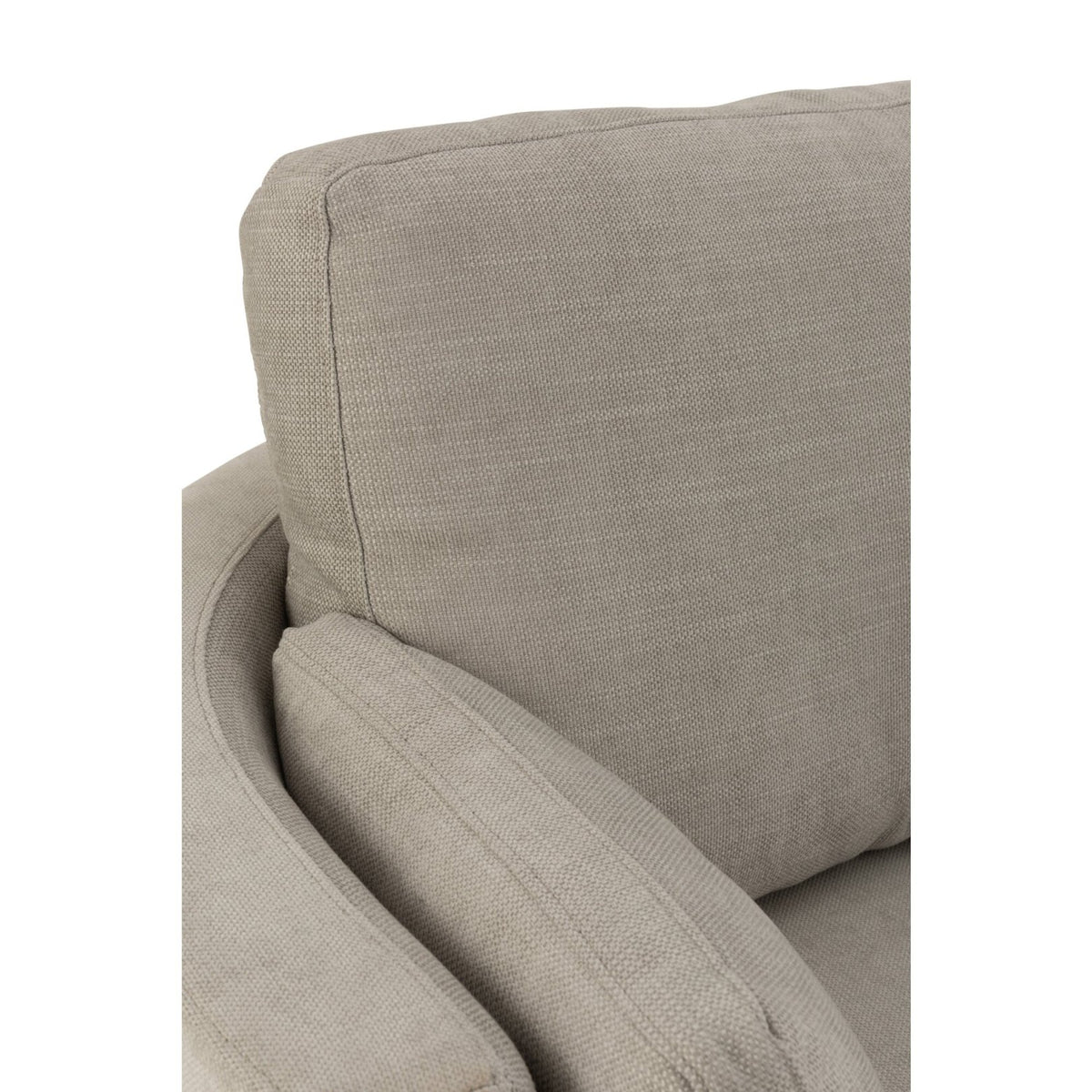 Fauteuil lounge pivotant Bois/Tissu Gris - J-Line