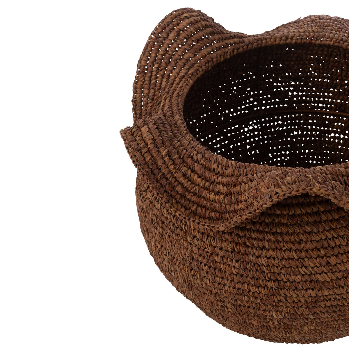 Panier en sisal marron foncé J-Line