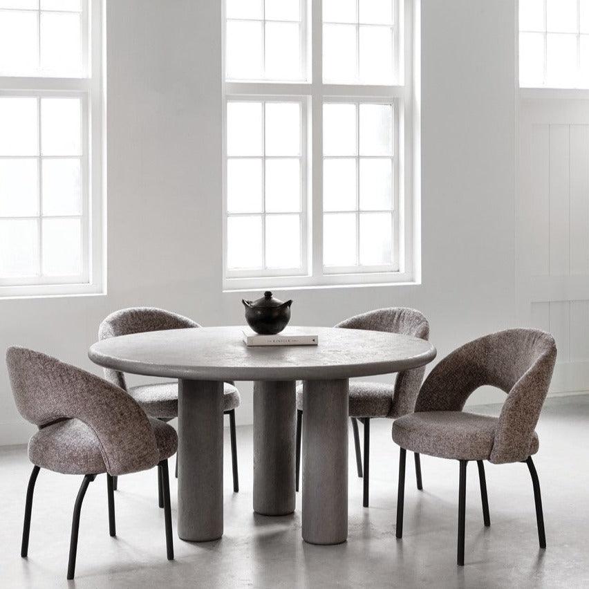 Must Living Eetkamerstoel Arca Bruin - Eetkamerstoel - MUST Living - livinglovely.nl