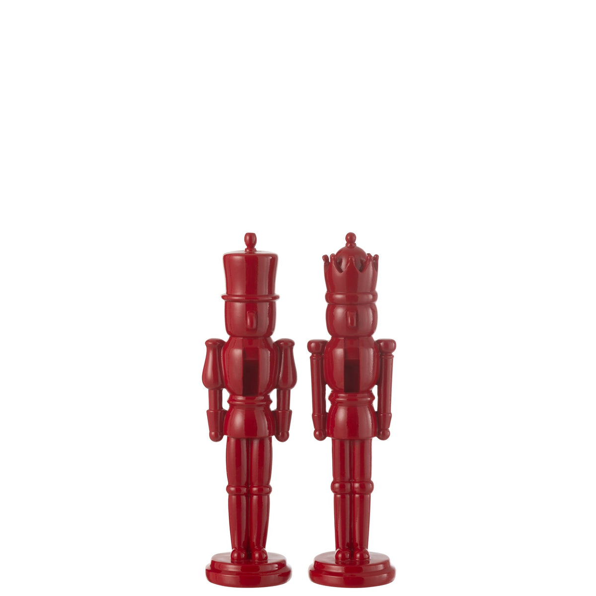Casse-noix Résine Rouge Brillant Petit H31,5 J-Line