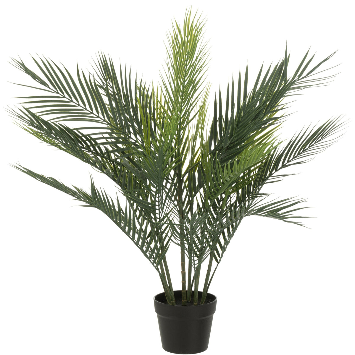 Palmboom In Pot Kunstmatig Groen 60x93x65cm - Kunstplant - J-Line - livinglovely.nl
