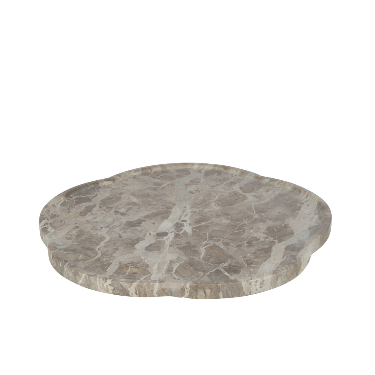 Plateau fleur tournant marbre beige J-Line