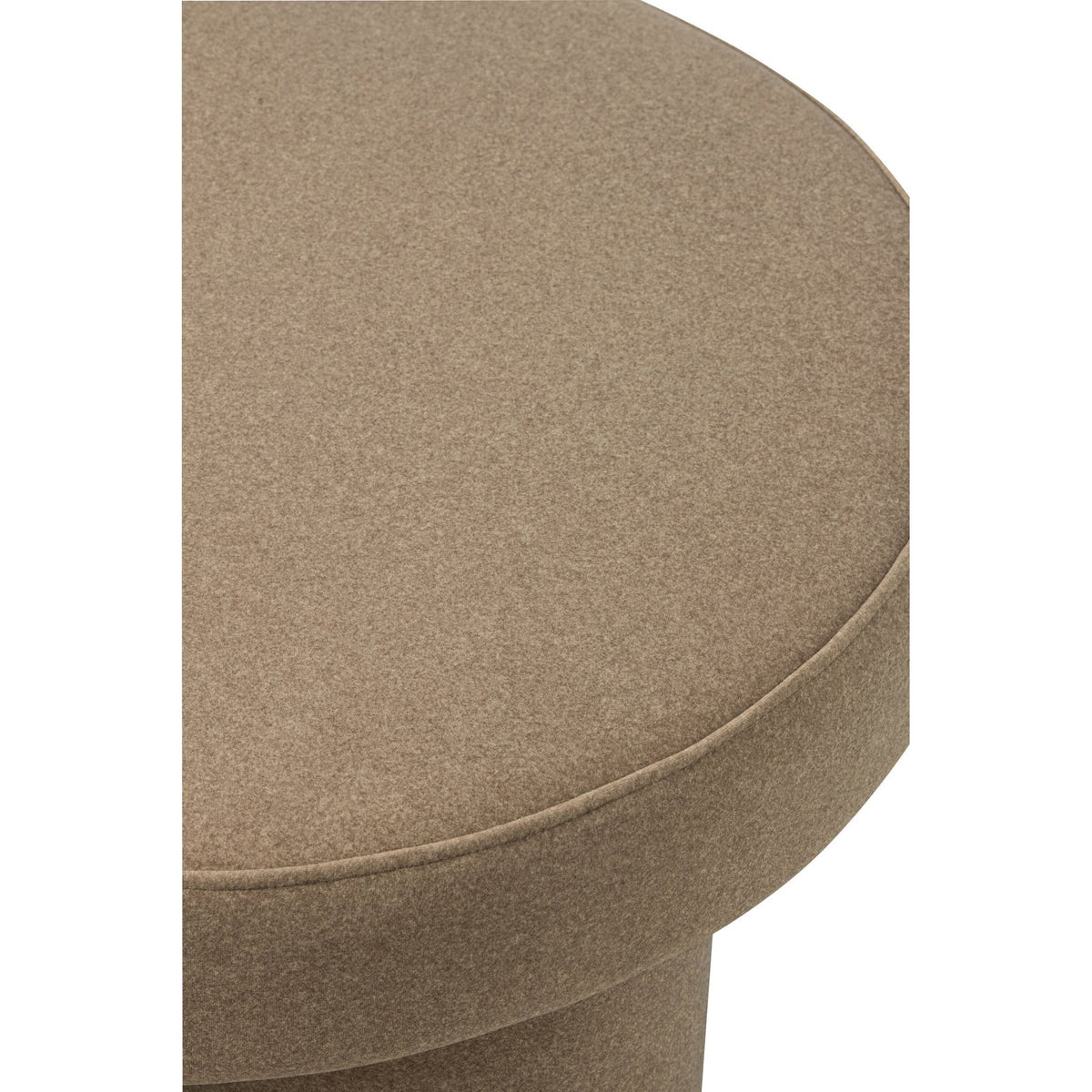Pouf sur pieds Multiplex/Tissu Beige Large J-Line