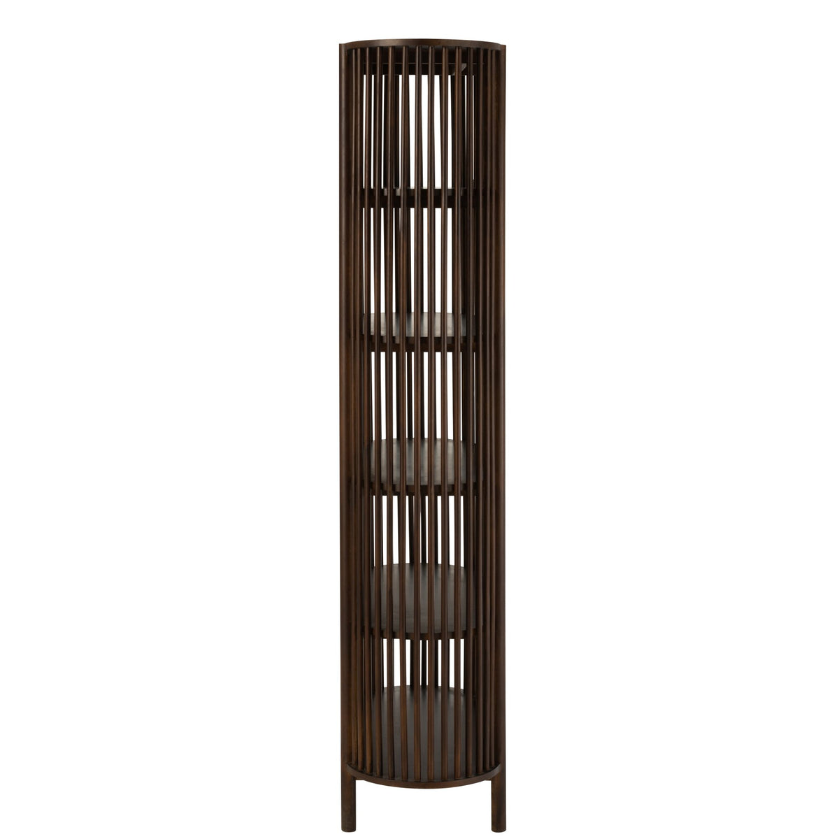Étagère Conie 5 Étagères Bois de Manguier Marron Foncé J-Line