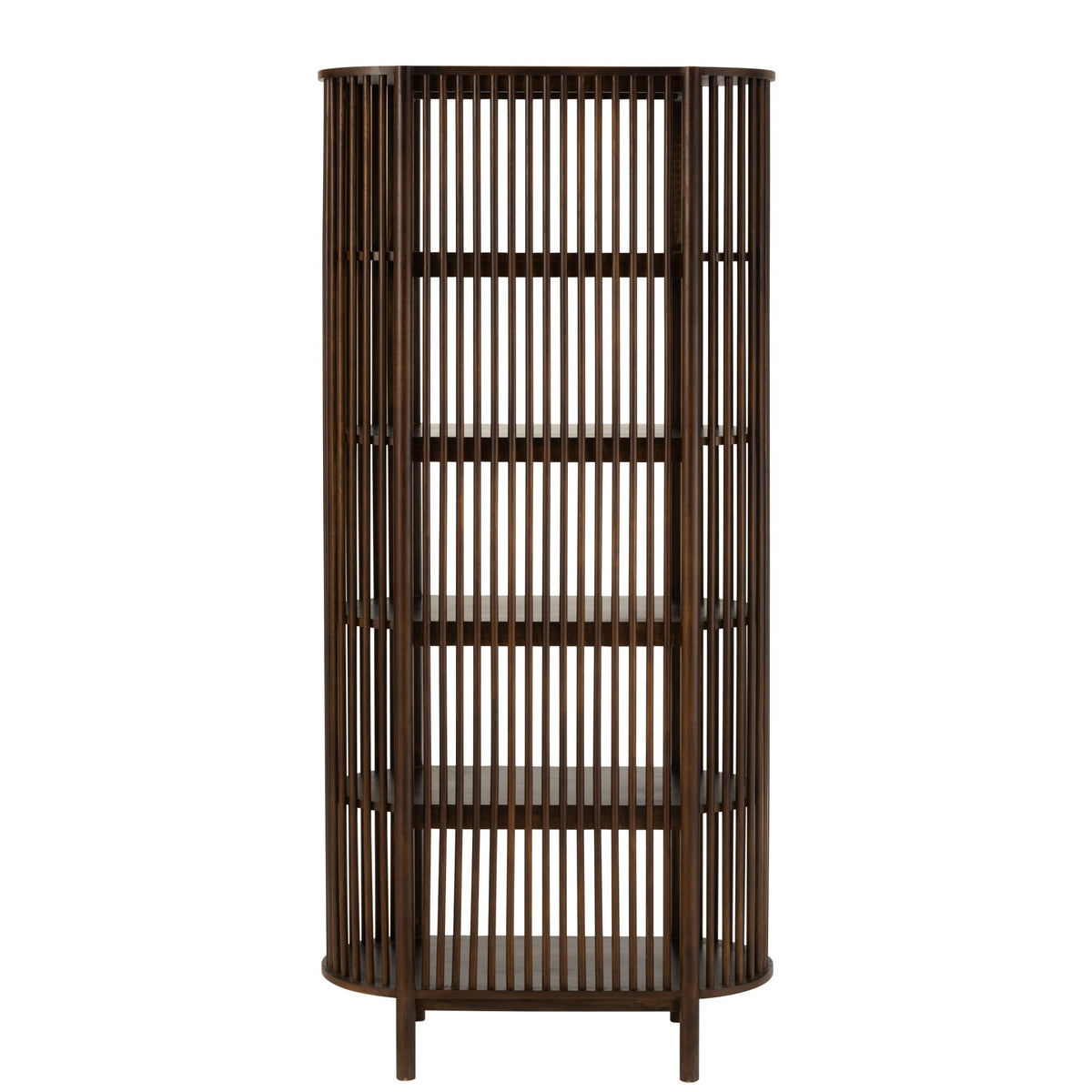 Étagère Conie 5 Étagères Bois de Manguier Marron Foncé J-Line