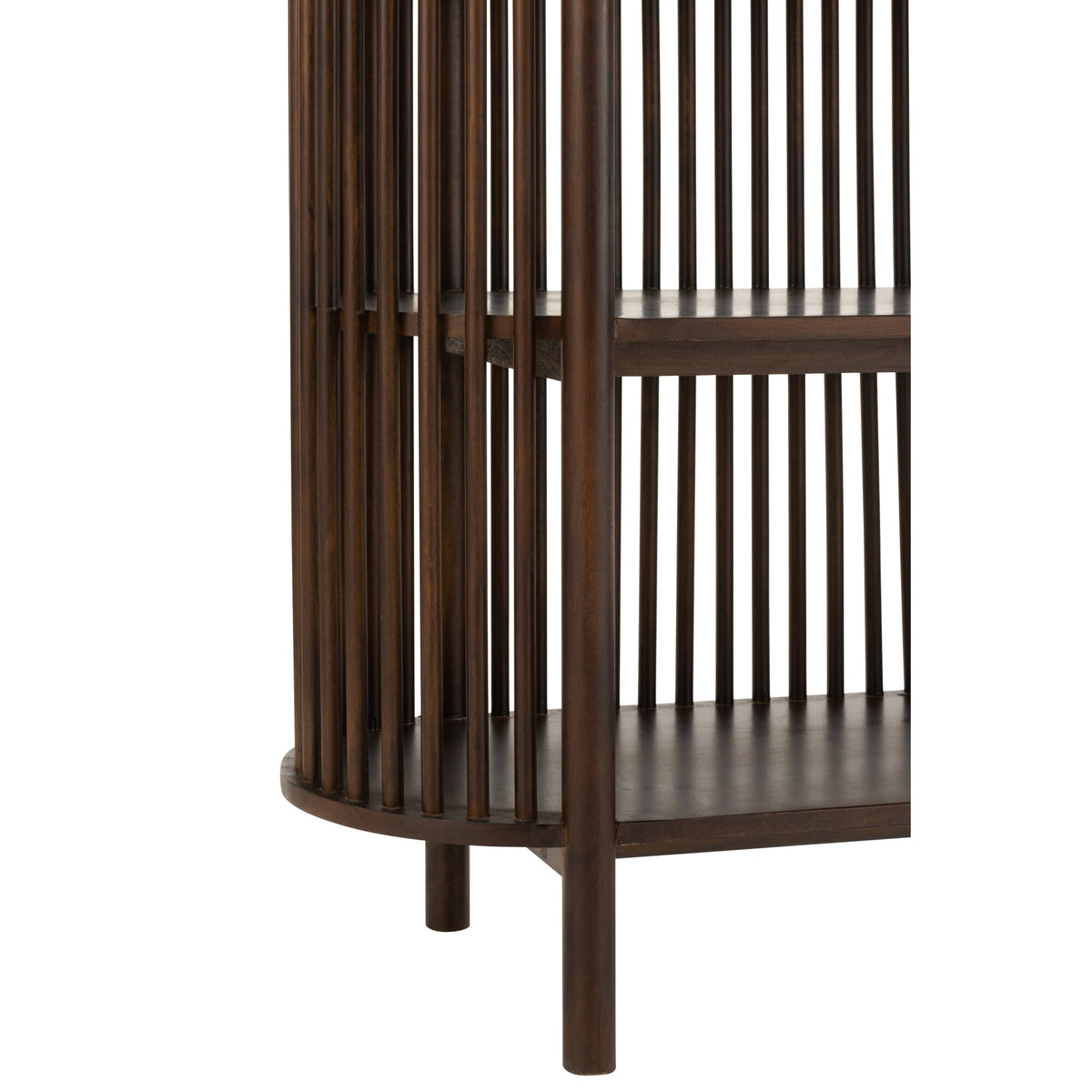 Étagère Conie 5 Étagères Bois de Manguier Marron Foncé J-Line