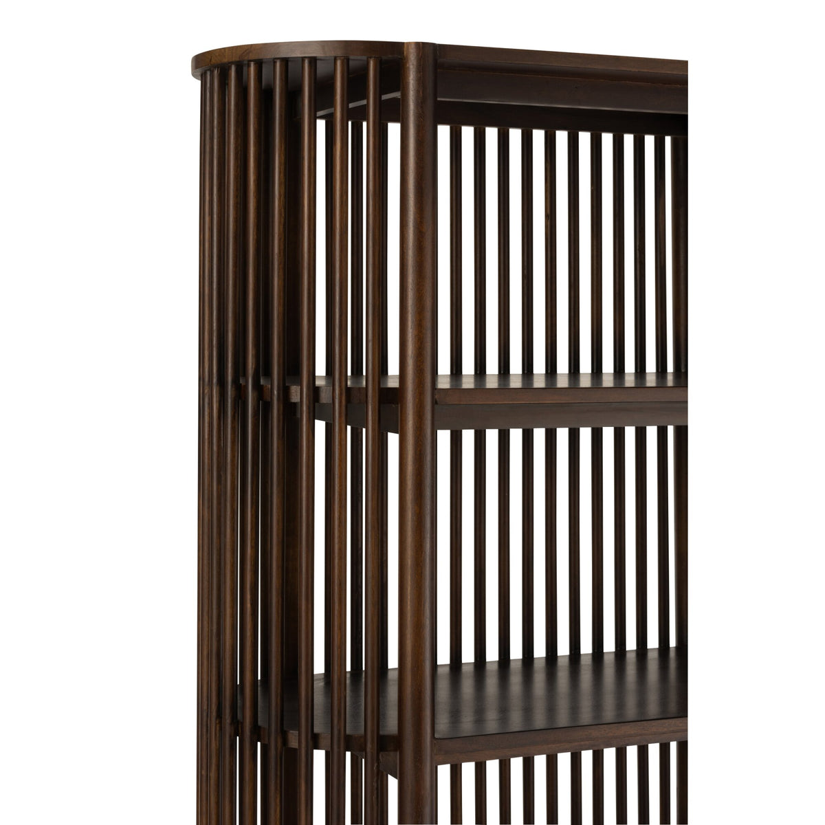 Étagère Conie 5 Étagères Bois de Manguier Marron Foncé J-Line