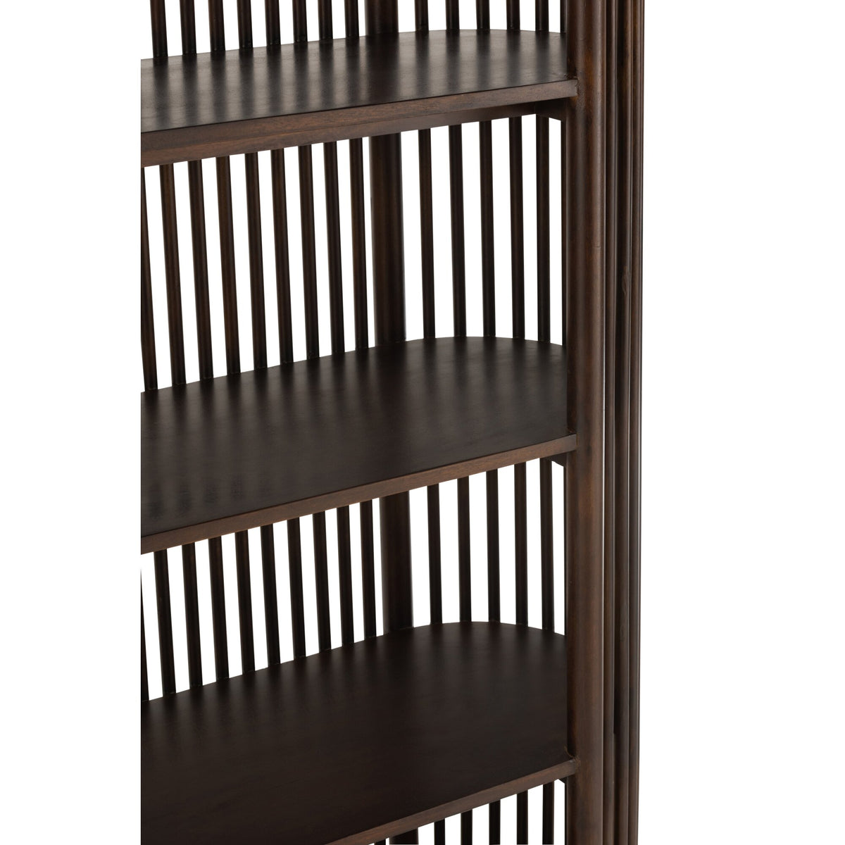 Étagère Conie 5 Étagères Bois de Manguier Marron Foncé J-Line