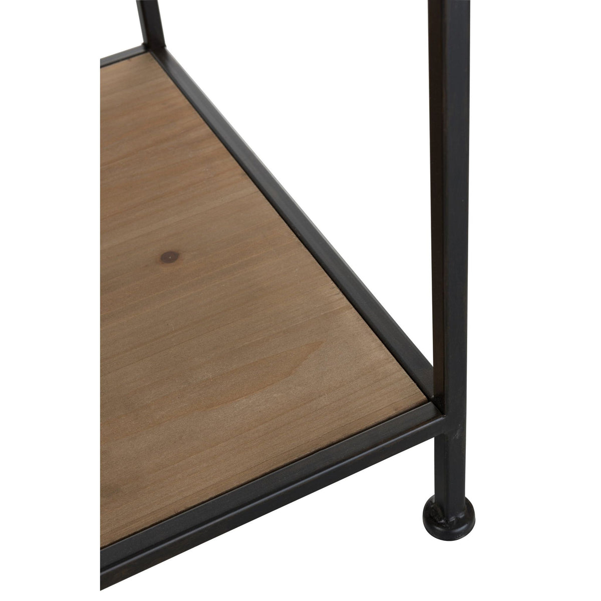 Étagère à linge Métal/Bois Noir J-Line