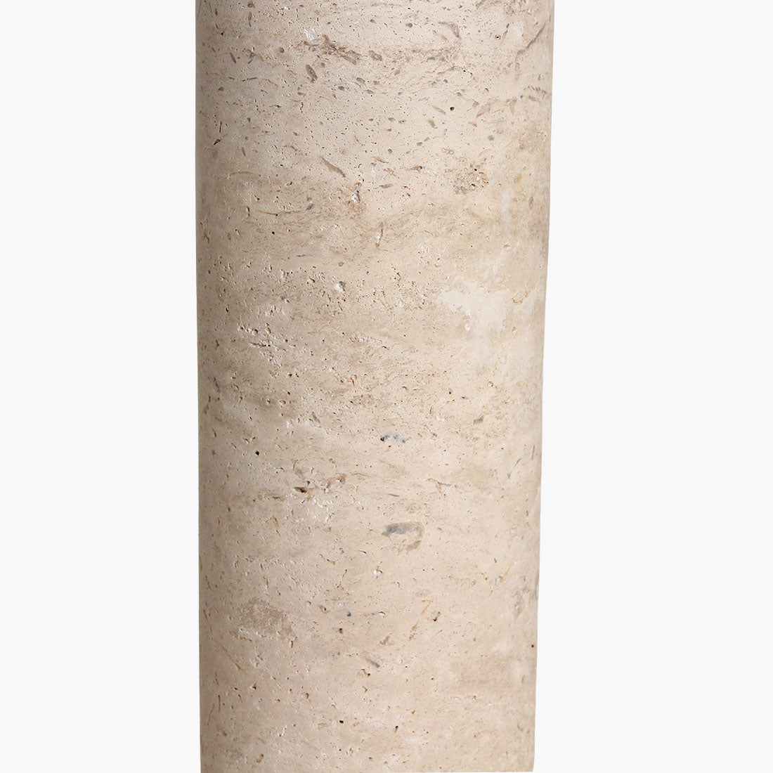 Pied de lampe en travertin rond Raw Materials