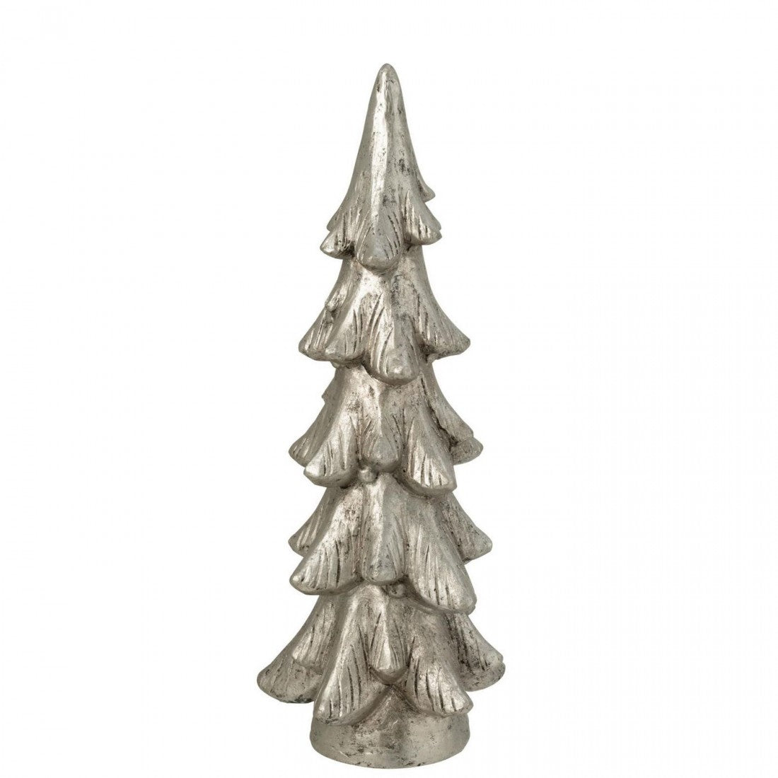Sapin de Noël sur pied en magnésium argenté, lot de 2 J-Line