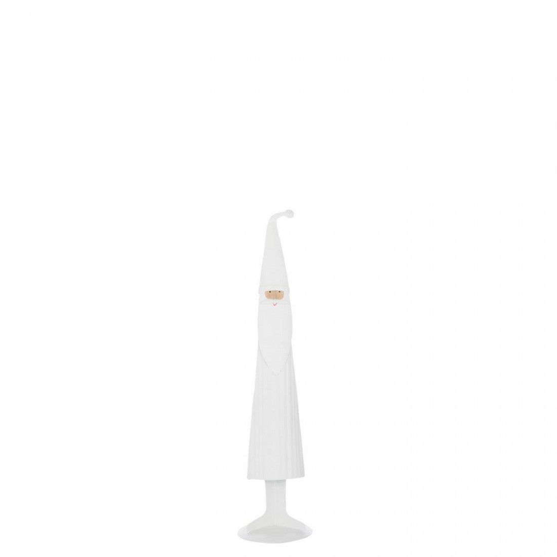 Père Noël Moderne Métal Blanc Lot de 2 J-LIne